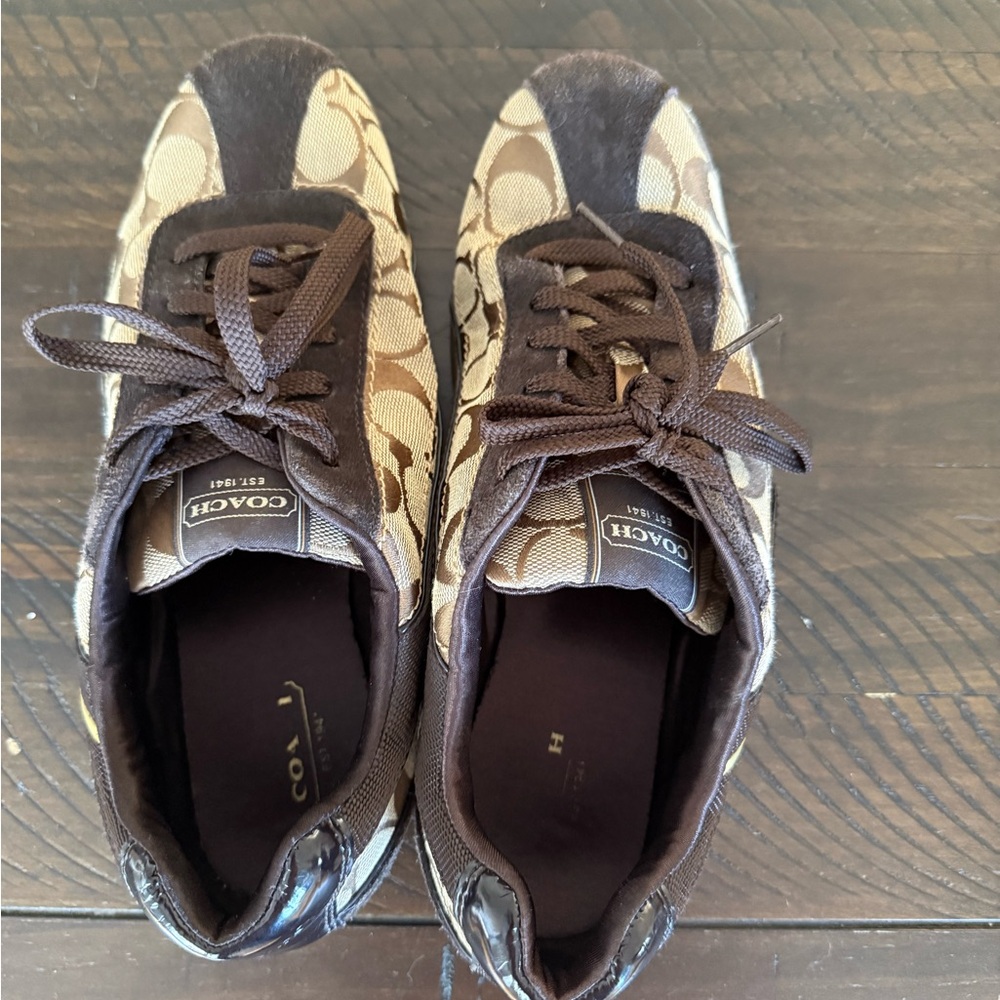 Coach Tan and Brown Men's Sneakers